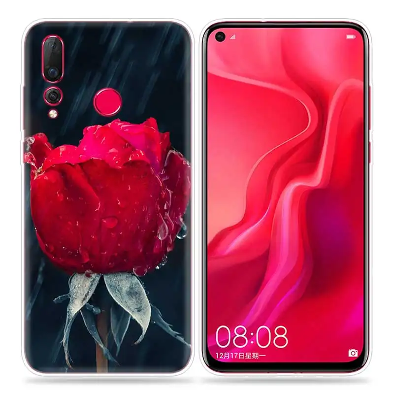 10 Мягкий чехол из ТПУ с принтом красной розы для huawei Honor 10i 8S 8A 8C 8X10 9 Y9 Y7 Y6 Y5 Play Lite силиконовый чехол Fundas - Цвет: 10