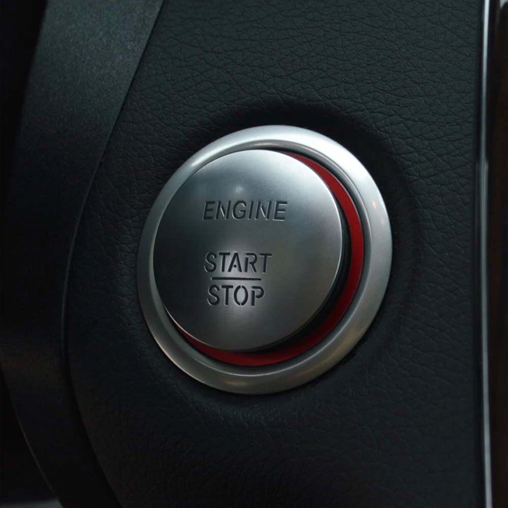1 шт. алюминиевое кольцо переключателя зажигания для Mercedes Benz Glk Ml Gl Cla Gla Cls|ring cushion