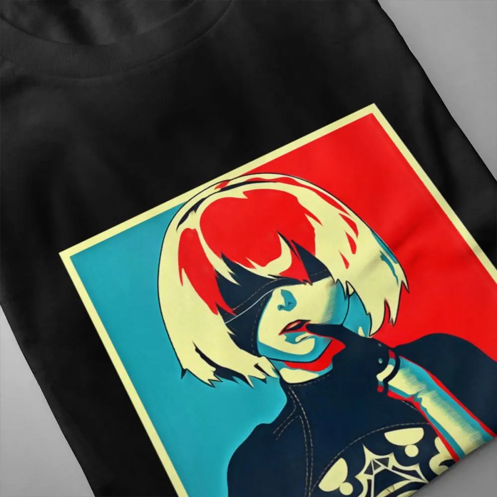 Men NieR Automata T Shirt Quality Cotton AliceDram shirt Plus size New Arrival Homme T-shirt Birthday Gift Tees | Мужская одежда