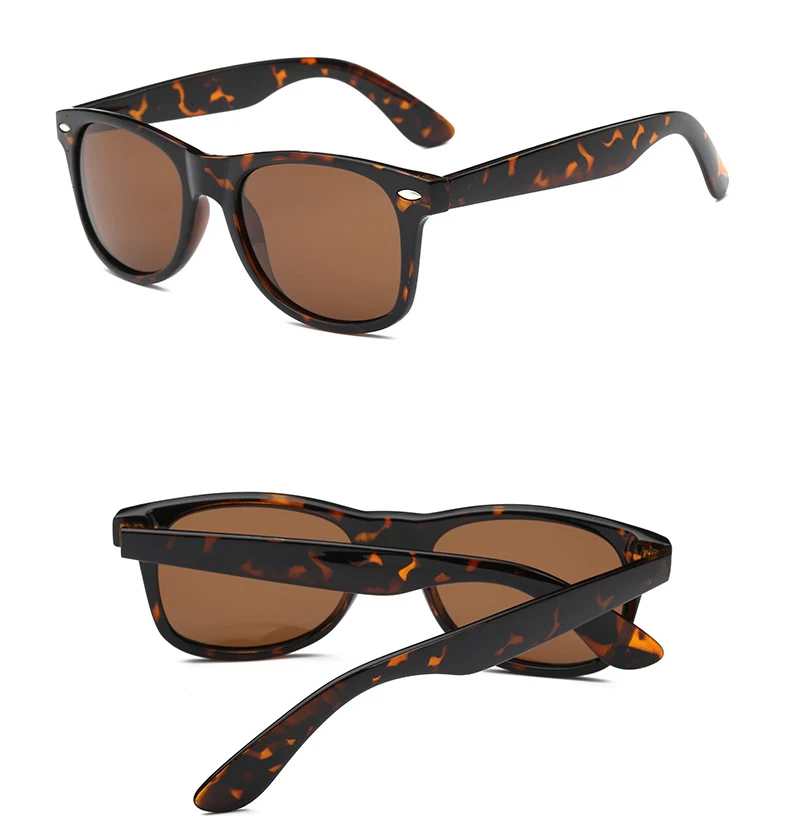Tortoise Brown Черепаха ретро солнцезащитные очки модные наглазники винтажные мужские женские поляризованные солнцезащитные очки зеркальные UV400 2140 коричневый - Цвет линз: Tortoise Brown
