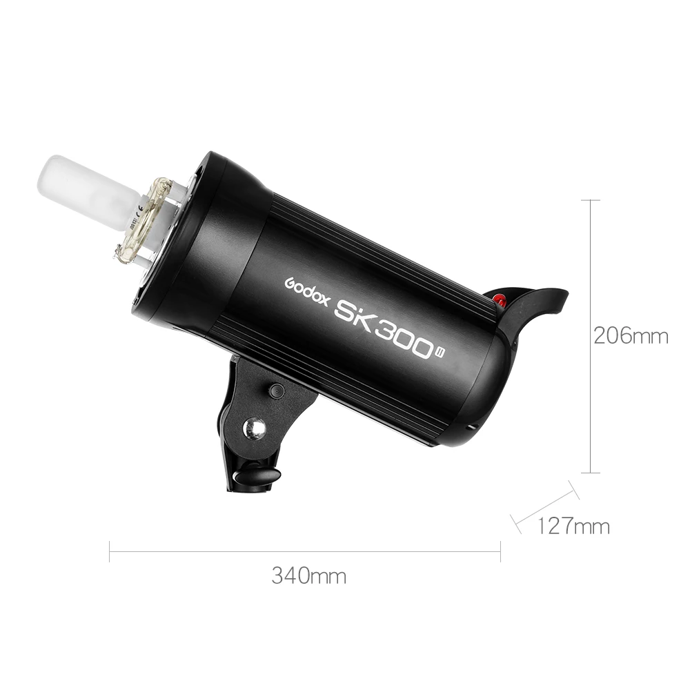 Профессиональный студийный стробоскоп Godox SK300II 300Ws GN65 со встроенной беспроводной