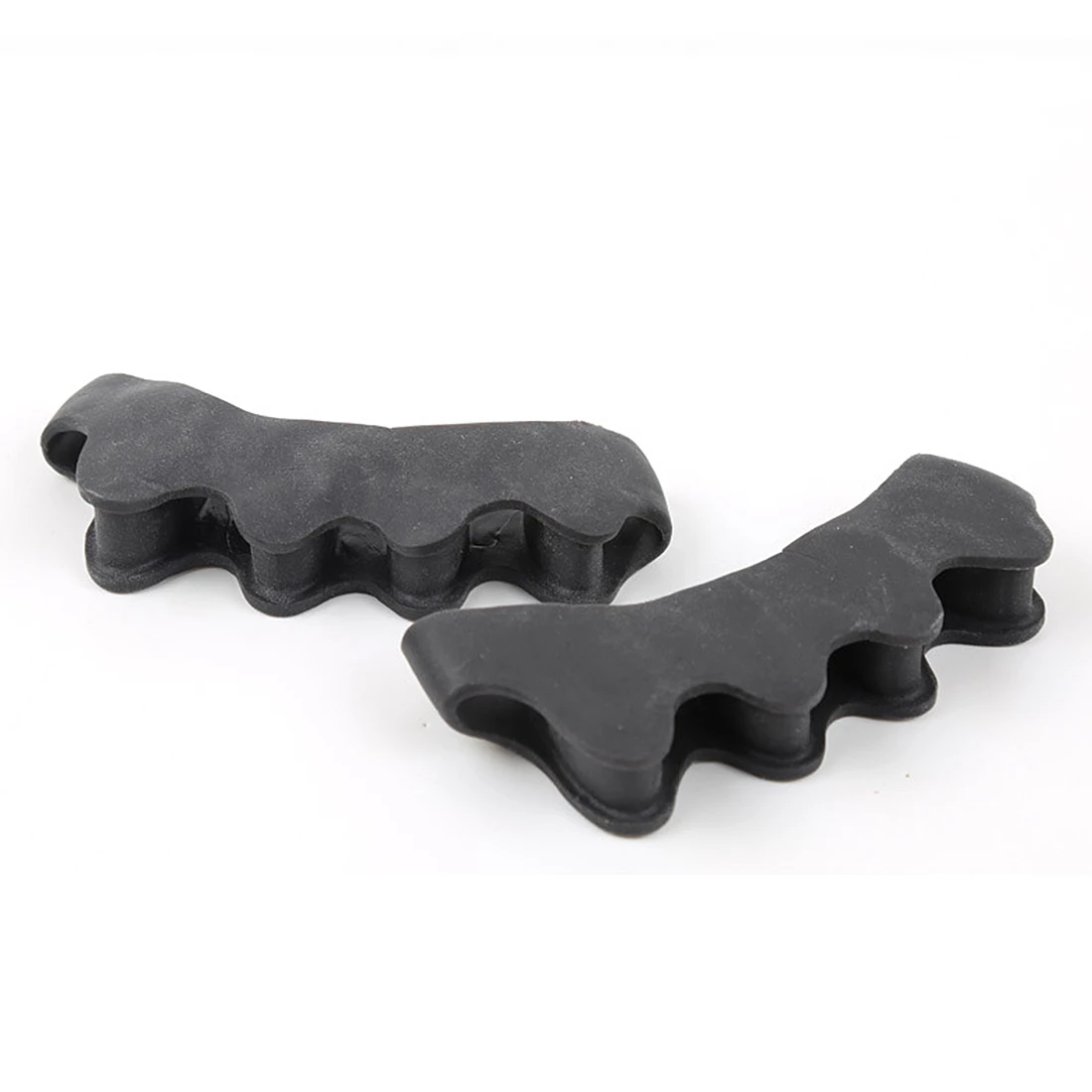Black 1 пара, силиконовый гель для ухода за кожей ног, защита от мозолей, разделители пальцев, выпрямитель, корректоры вальгусной деформации - Цвет: Black