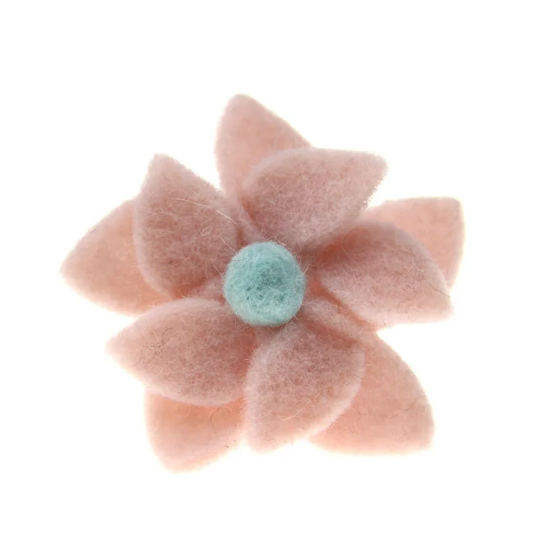Новое поступление 10 шт. ручная работа шерсть войлок цветок ремесло кнопка патч