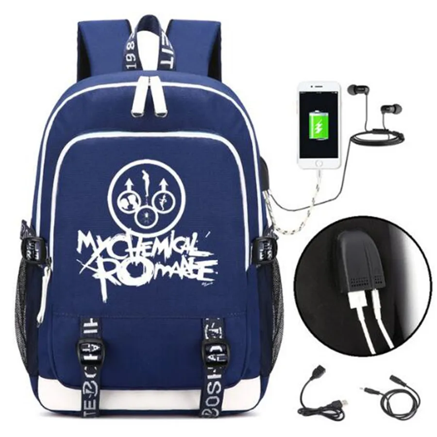 My Chemical Romance Punk Rock печати рюкзак для мужчин рюкзаки студентов школьные ранцы Bagpack сумка для ноутбука