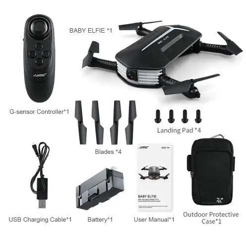Мини-Дрон JJRC H37Mini H37 для детей складной G-Датчик управления Wi-Fi FPV HD-камера