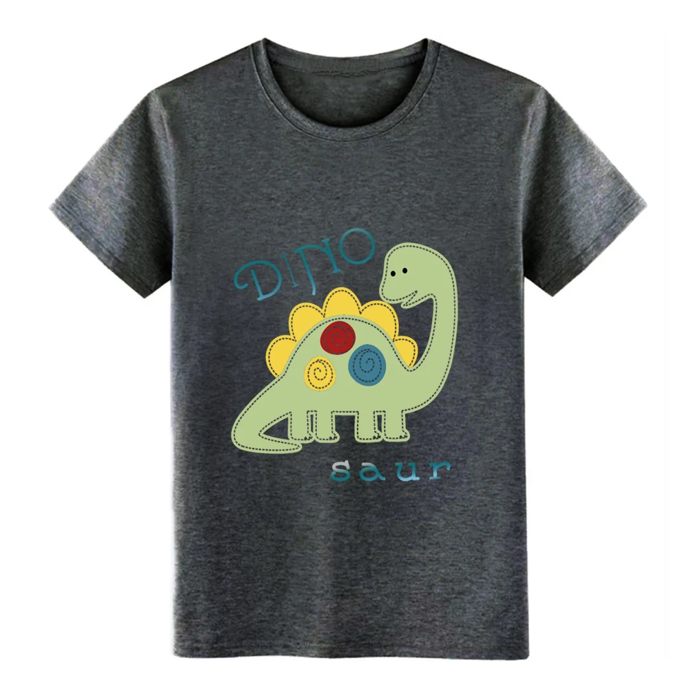 Мужская хлопковая футболка dino saur европейский размер S 3xl против морщин новый