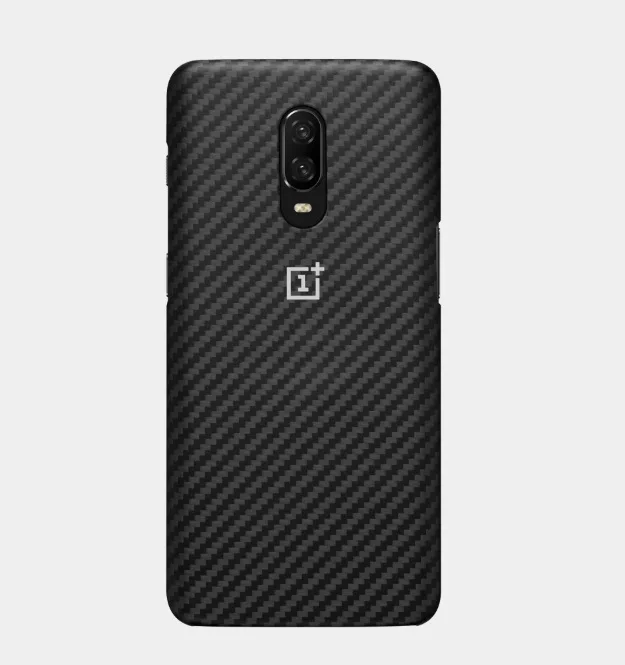 Официальный Oneplus 6T чехол на заказ силиконовый черное дерево нейлон Karbon бампер задняя крышка Полный-круглый - Цвет: Karbon case