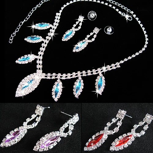 Горячая распродажа! Женские серьги с подвеской в виде капли из горного хрусталя