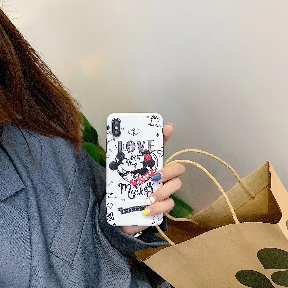 Cartoon Mickey Minnie Couples Silicone Phone Case For iphone XR X XS Max Cases iPhone 6 6S 7 8 Plus Soft Fashion |