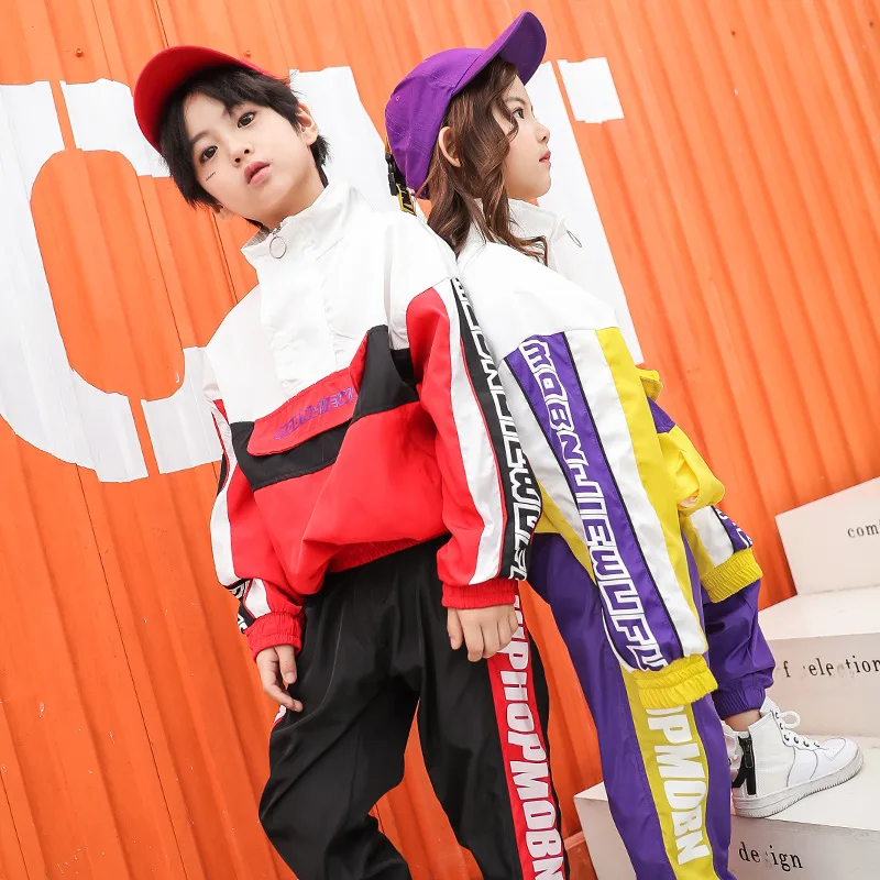 New arrival Hip-hop clothing set for teenagers boys fashion streetwear dance clothes girls tracksuit autumn children sport suits |