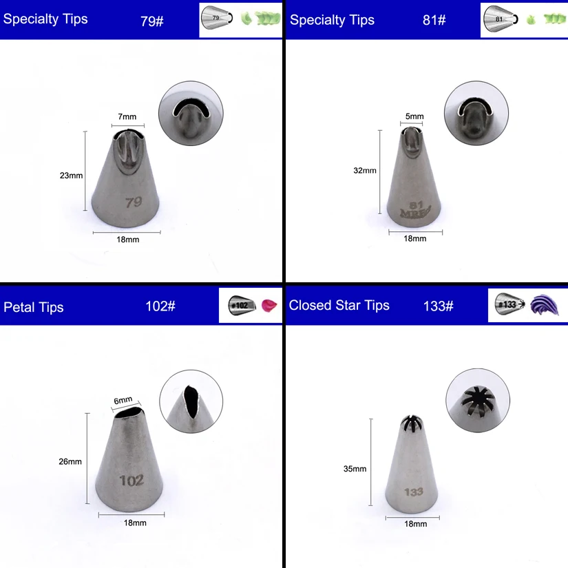 Кондитерские насадки из нержавеющей стали для украшения торта - купить по