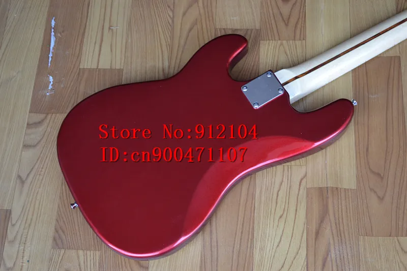 Новый Большой Джон 4 струны электрогитары Гитара в серебристом и красном цвете с