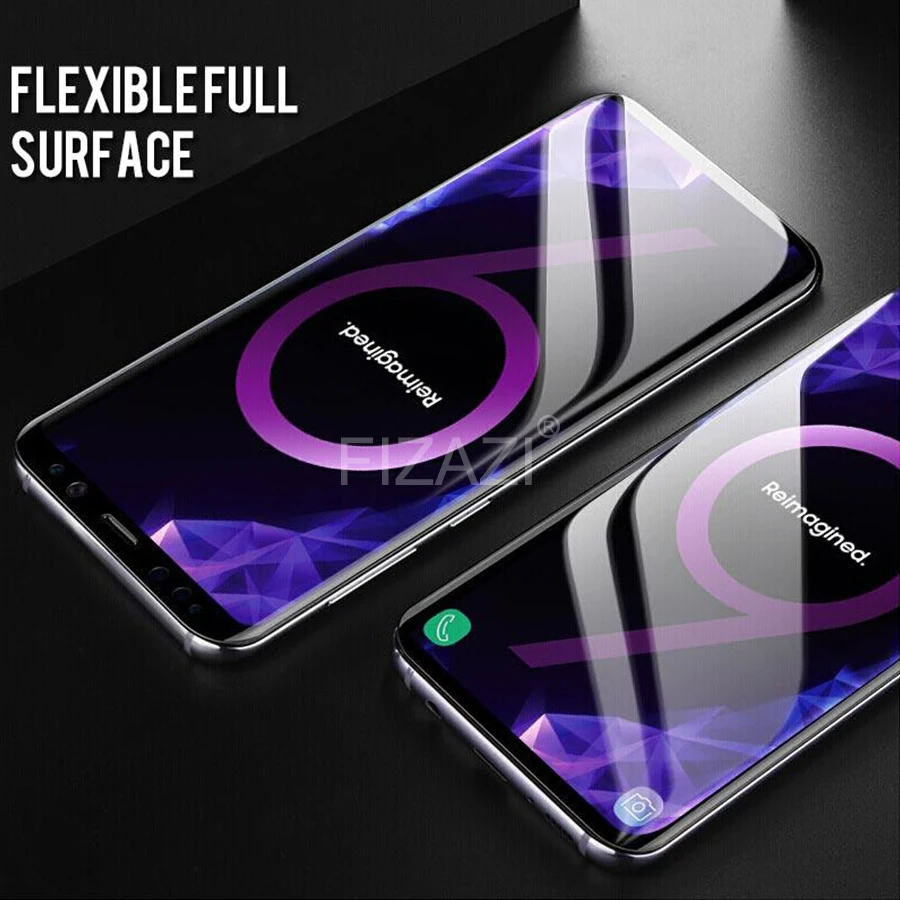 20D изогнутое полное покрытие закаленное стекло протектор экрана для Samsung Galaxy A6 A7 A8