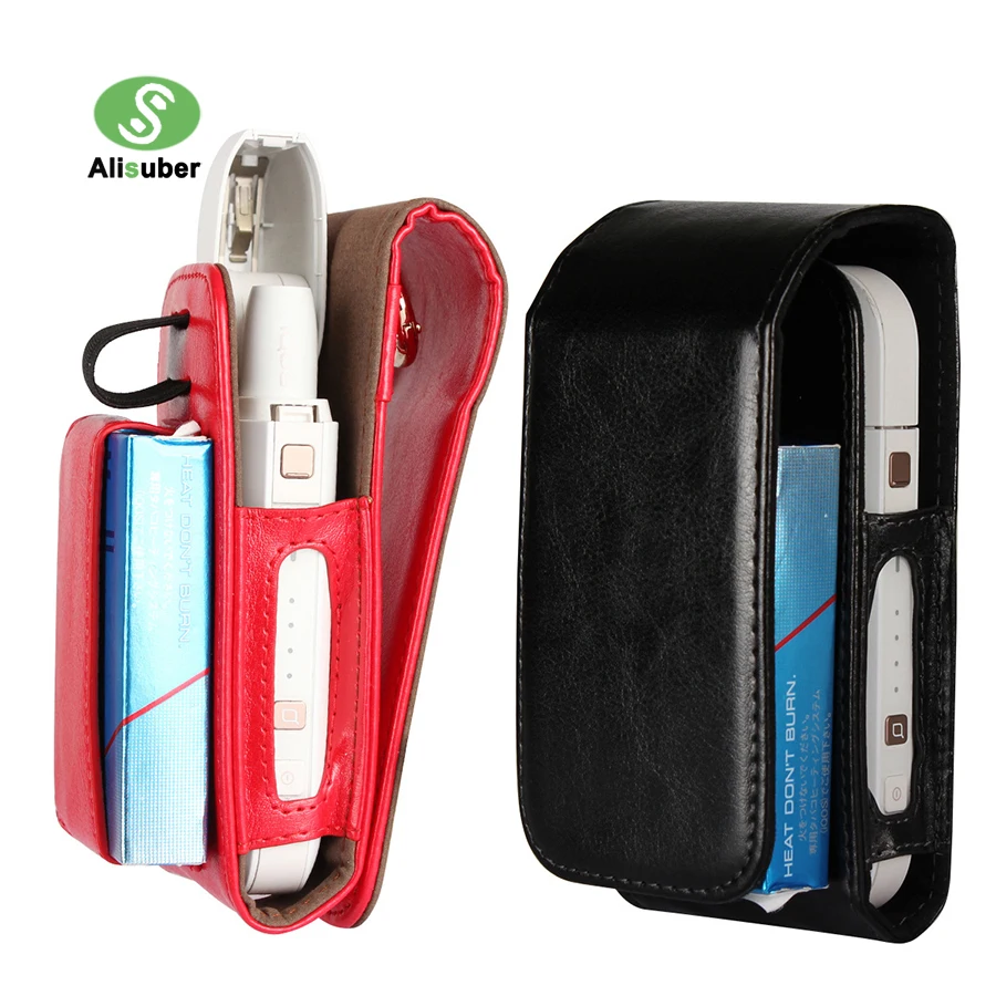 Чехол из искусственной кожи для электронных сигарет iQOS держатель хранения