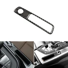 Панель переключения передач из углеродного волокна для стайлинга автомобилей, панель переключения передач, ручка регулировки звука, Накладка для Audi A4 B9 A4L 2017 2018