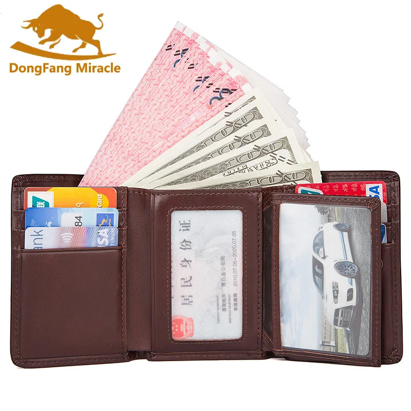 Новинка высокое качество мужские кошельки из натуральной кожи RFID кошелек клатч