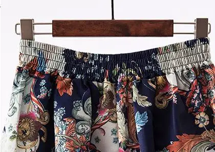 Длинная плиссированная юбка женские юбки с цветочным принтом до пола женская