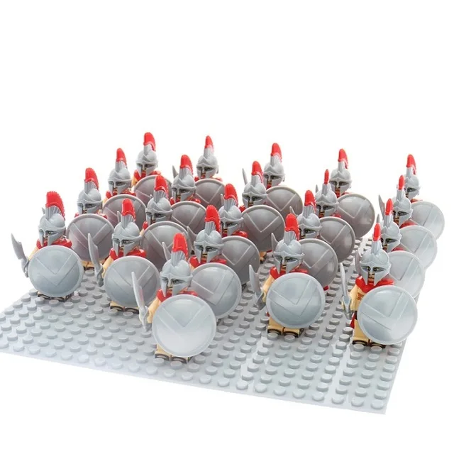 XH649 21PCS Medieval Crusader Rome Commander Soldiers Army Group Building Blocks Baby Toys - Цвет: XH649