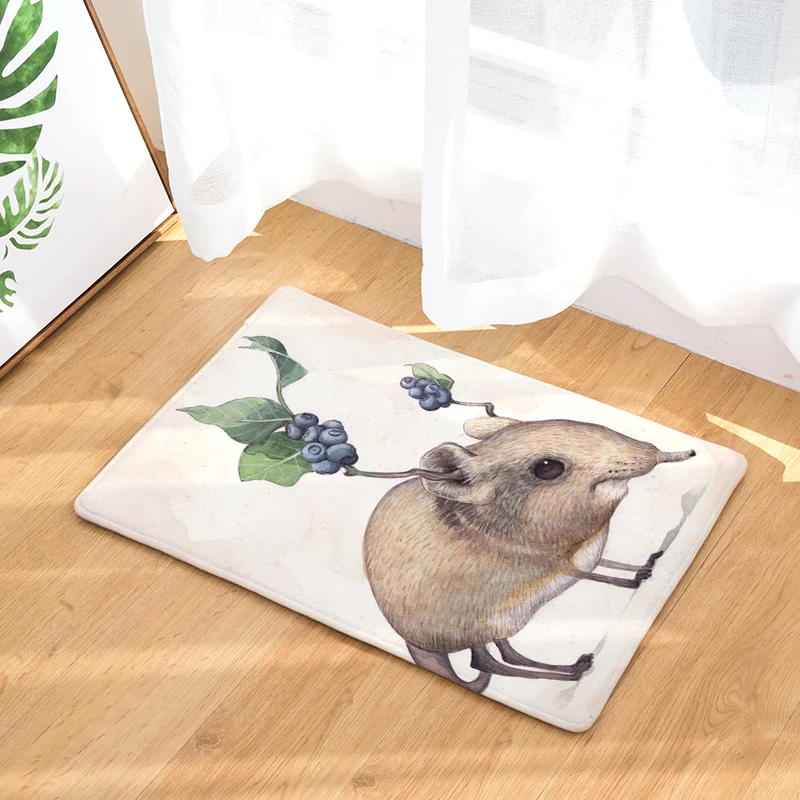 2017 Придверные коврики творческие милые с принтом растений для кухни ванной