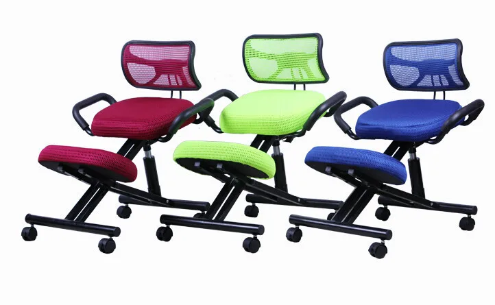 Эргономичный дизайн стул для колена с спинкой и ручкой сетчатая ткань колесико