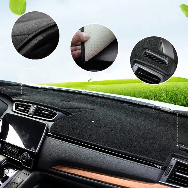 

Car Dashboard Cover Mat Avoid Light Pad Instrument Platform Carpets For Honda CRV CR-V 5th RW 2017 2018 2019 2020 Accessories