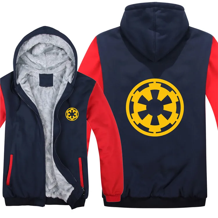 as picture Толстовки Star Wars, утепленная куртка с логотипом Rebel Alliance, худи на молнии, Зимние флисовые свитера с логотипами - Цвет: as picture