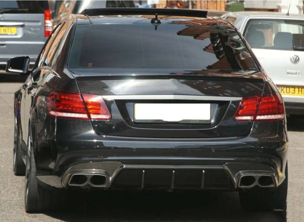

Carbon Fiber W212 Rear Bumper Diffuser spoiler for Benz W212 E63 AMG 2014- 2016