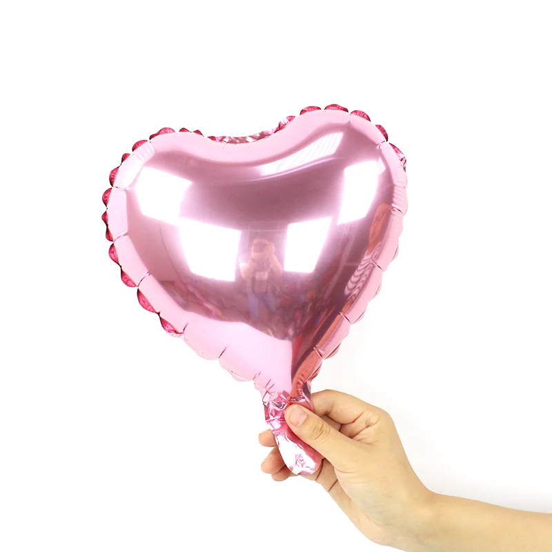 10inch pink AX 5 шт. 10 дюймов Золотая Звезда фольга шар розовые воздушные шары с сердцем Свадебные День Святого Валентина украшения пол раскрыть вечерние заполненные воздухом - Цвет: 10inch pink AX