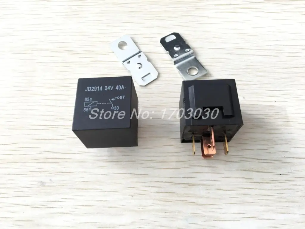 Автореле 24 в пост. Тока 40А 1NO + 1NC SPDT 5 Pin JD2914 10 шт.|car relay|dc volt10 a relay |