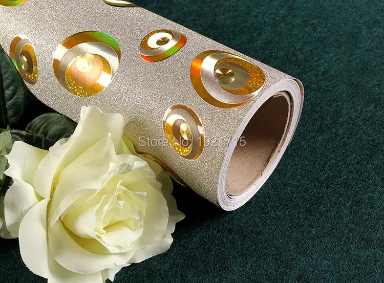 ПВХ Самоклеящиеся обои Золотая 3d настенная бумага для гостиной