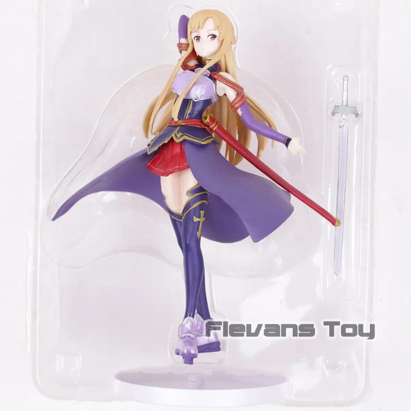 purple no box Sword Art Online SAO вернет Yuki Asuna Yuuki color Ver. Фигурка кукла из ПВХ Коллекция Модель фигурка игрушка - Цвет: purple no box
