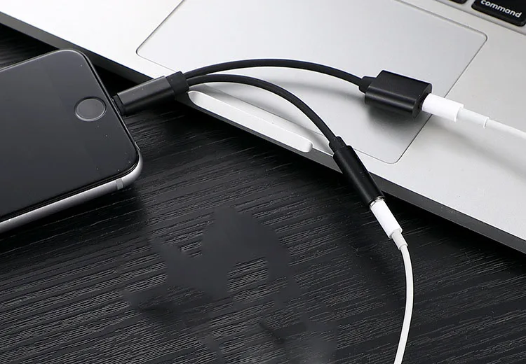 2 в 1 аудио кабель зарядное устройство адаптер сплиттер для iPhone 7 plus 8 X зарядка и 3 5