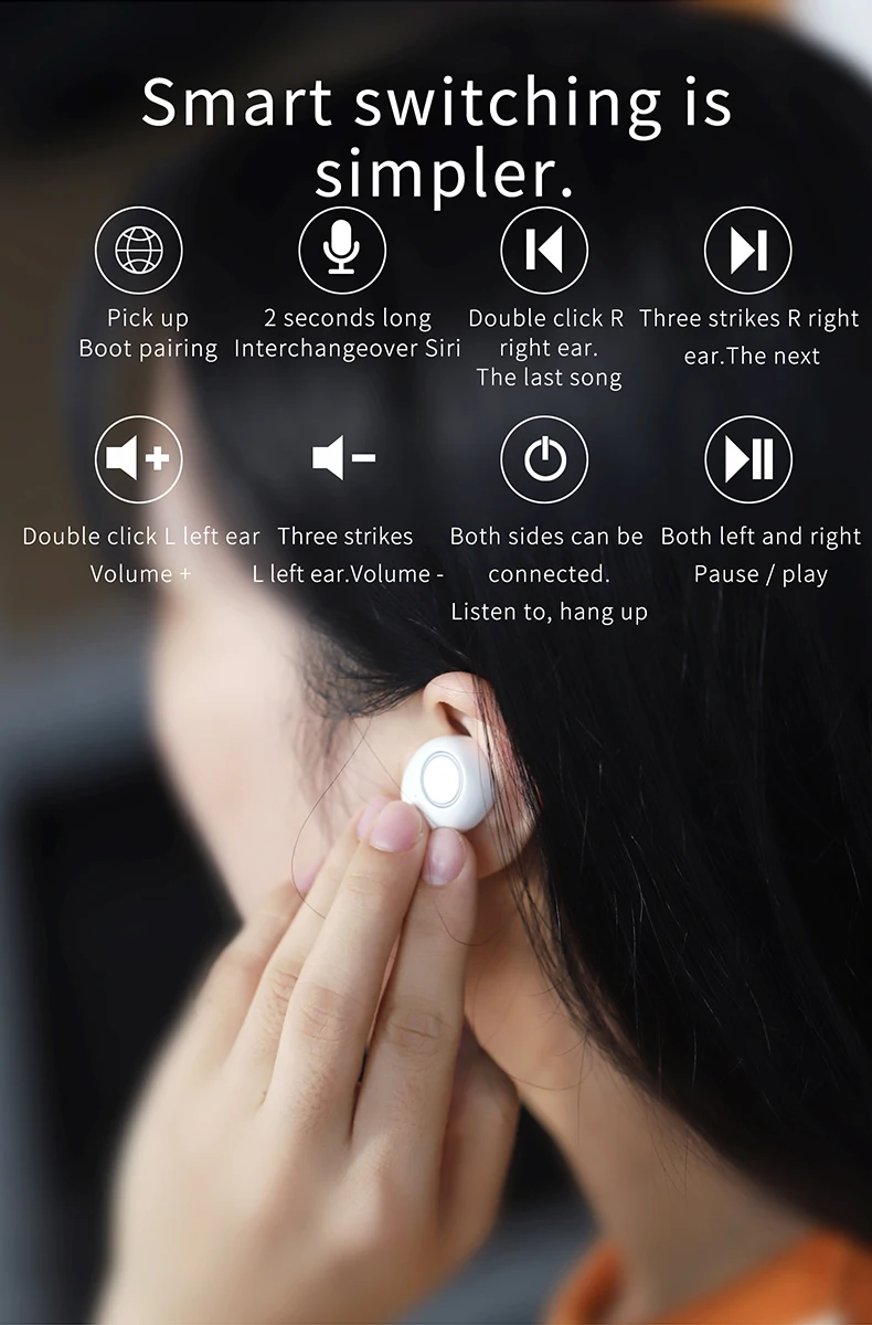 K10 TWS Беспроводная Bluetooth 5,0 гарнитура снижение шума 3D стерео гарнитура hands free с зарядной коробкой подарок