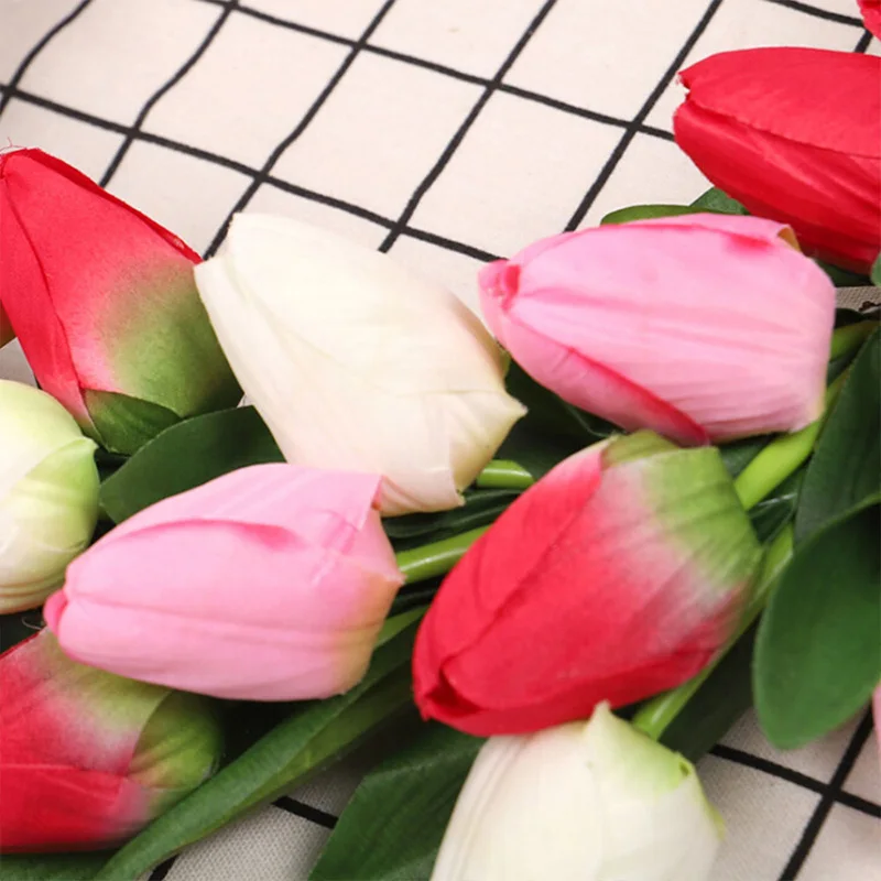 Искусственные тюльпаны цветочные венки подвеска для дома входной двери окна