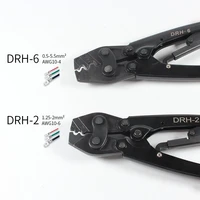 drh 6 japanese style 0 5 5 5mm 50amp anti rust energy saving ratchet cable crimper crimping terminal wire plier cutter fitting