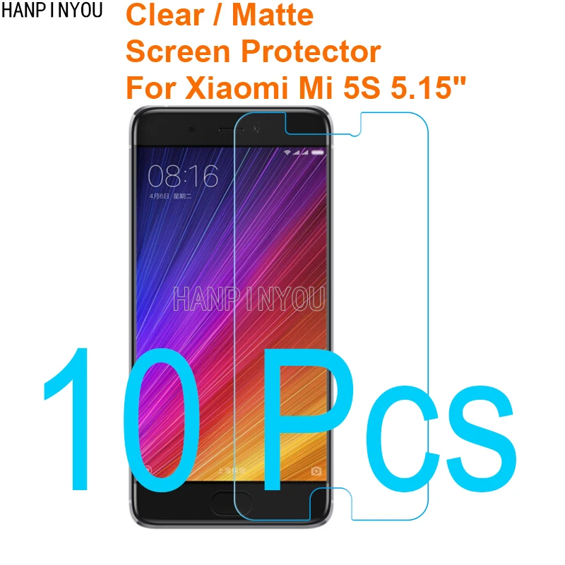 

10 Pcs/Lot For Xiaomi Mi 5S M5S Mi5s 5.15" HD Clear/Anti-Glare Matte Screen Protector Protective Film Guard (Not Tempered Glass)