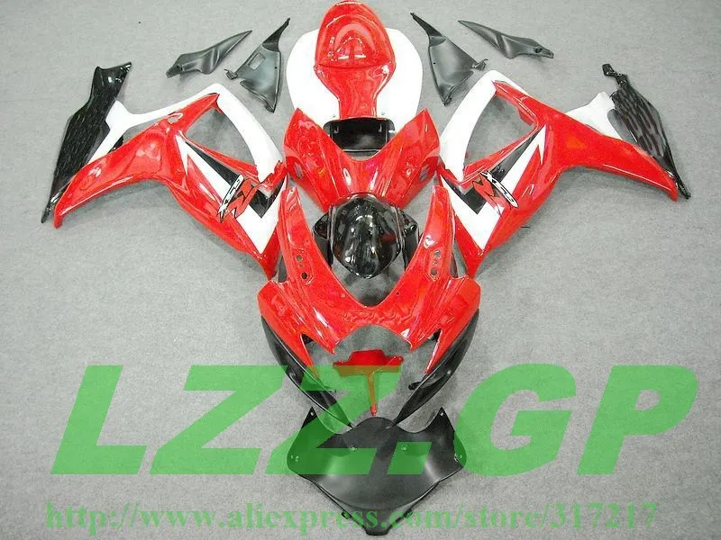 

Red Black Fairing kit for SUZUKI GSXR600 750 06 07 GSXR600 750 2006 2007 GSXR600 GSXR750 GSXR600 750 K6 06 07