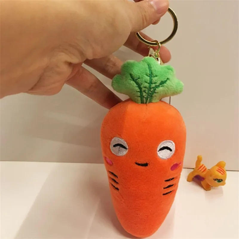 10cm Creative Carrot Keychain Soft Radish Plush Scented Doll Couple Gift |