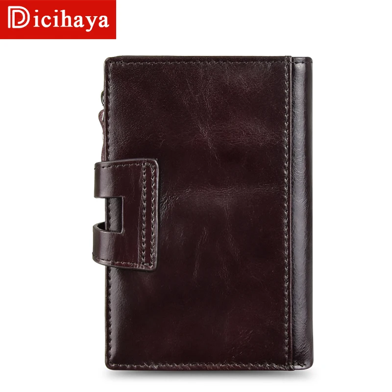 DICIHAYA, коровья кожа, мужской короткий кошелек, Повседневный, натуральная кожа, мужской кошелек, кошелек, стандартные держатели для карт, кошельки для мужчин, сумка для монет