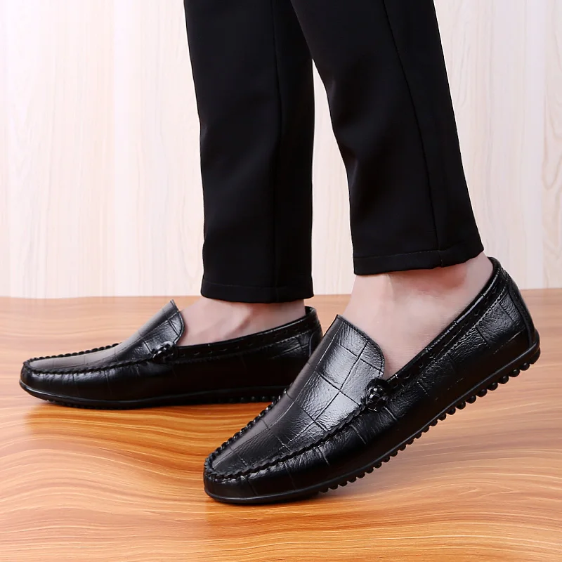 Унисекс Кожаные слипоны NORTHMARCH коричневые элегантные кожаные мокасины обувь для