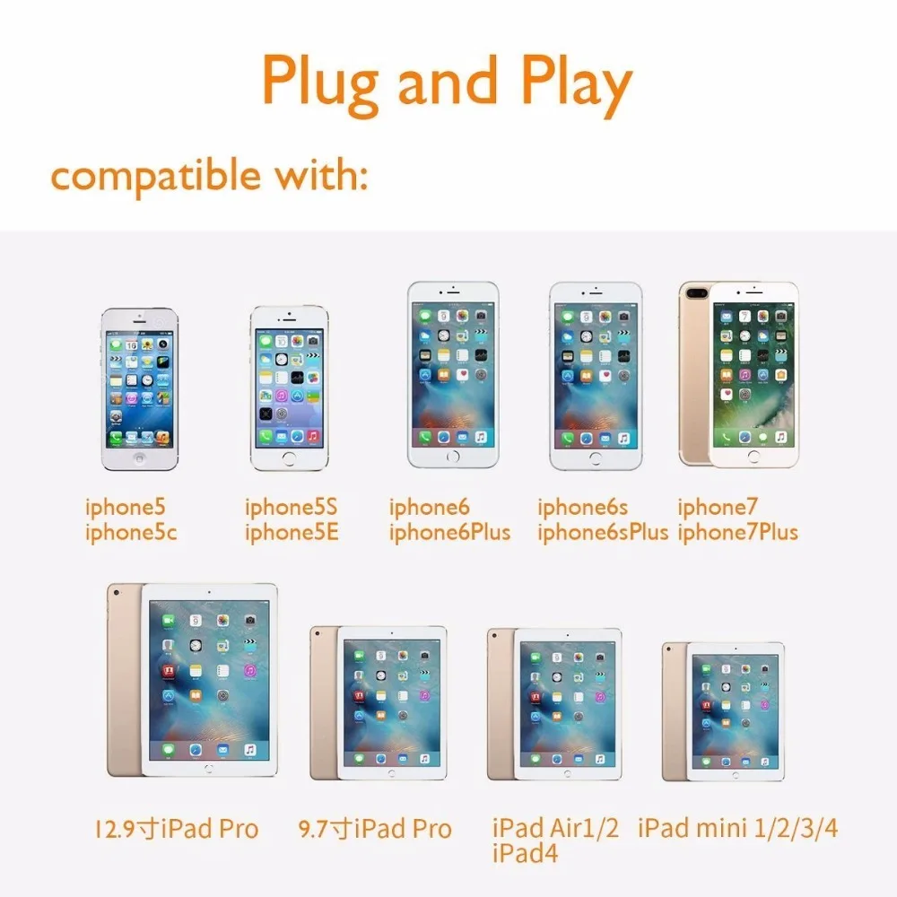 2 шт. HDMI адаптер и HDMI кабель для iPhone 6 7 8 X XS XR iPad HDMI 1080 P HD AV/ТВ конвертер Поддержка iOS 12 для Lightning charge