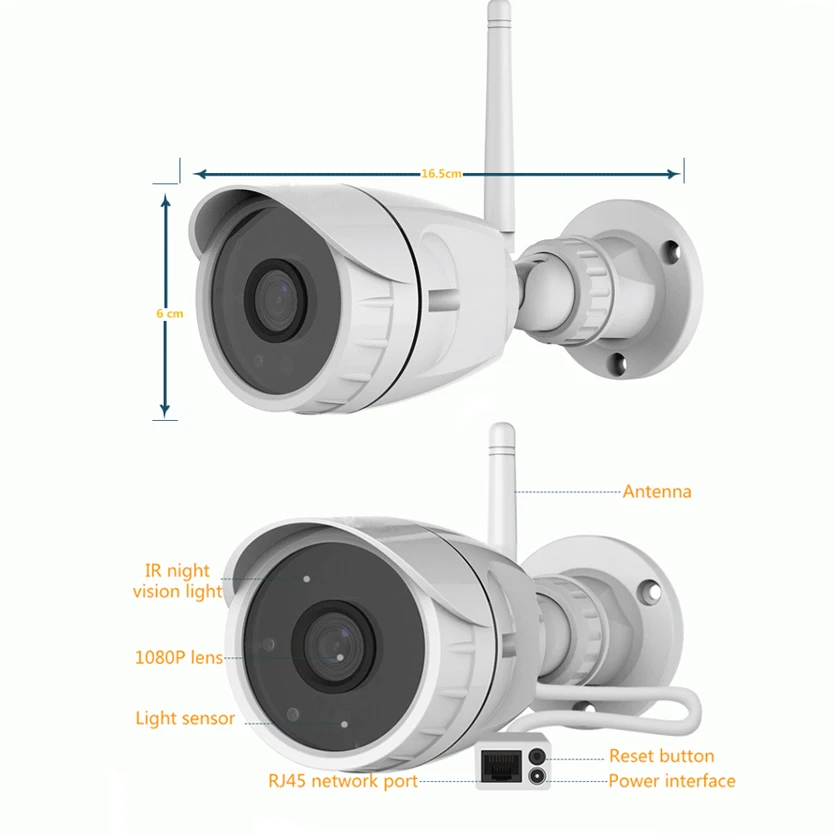 Vstarcam C17S wifi IP камера 1080P Беспроводная P2P CCTV цилиндрическая камера безопасности для улицы Onvif IP66 водонепроницаемый монитор ночного видения