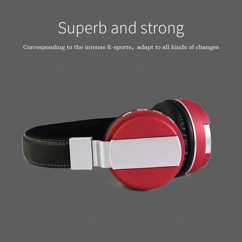 HIFI бас кожа Bluetooth гарнитура наушники беспроводные стерео с флеш-картой памяти TF