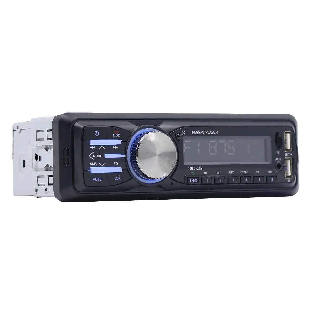 1Din автомобильный аудио 1010RDS MP3-плеер Bluetooth Стерео RDS/FM/AUX/ISO вход Subwoof
