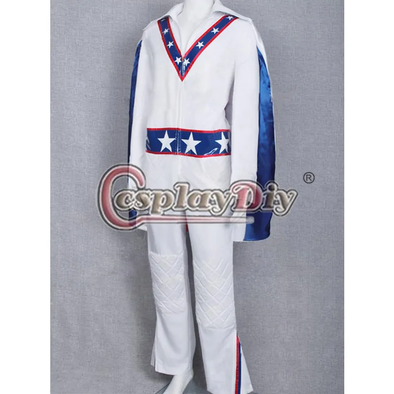 Cosplaydiy Daredevil Evel Knievel мотоцикл патриотический Взрослый Хэллоуин Косплей Костюм с