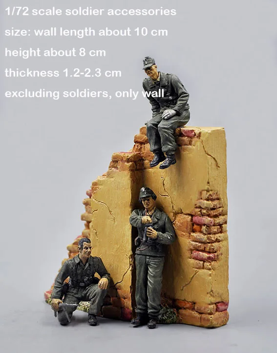1/72 аксессуары для военного персонала смола стена сцена реквизит модель масштаб