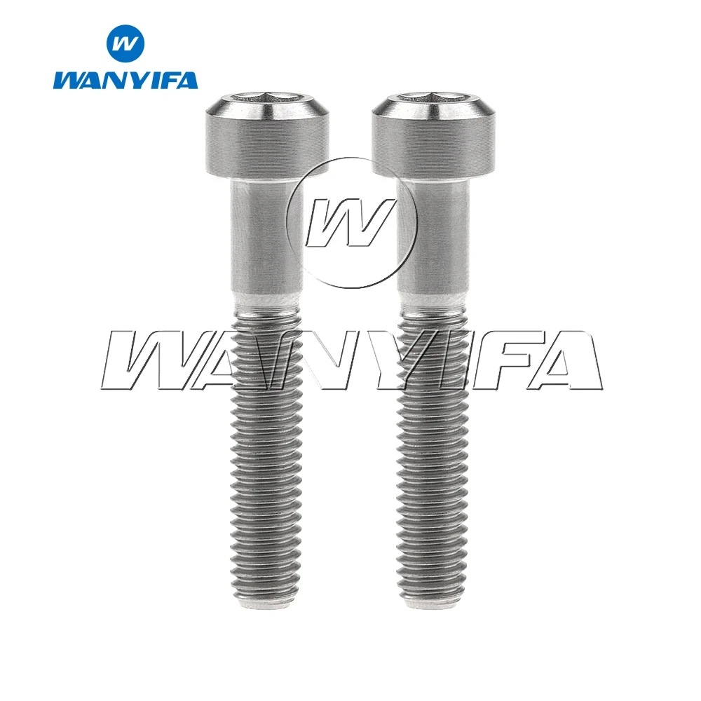 2 шт. титановый Ti M6x35mm шестигранный болт для руля велосипеда|Дверные зажимы из