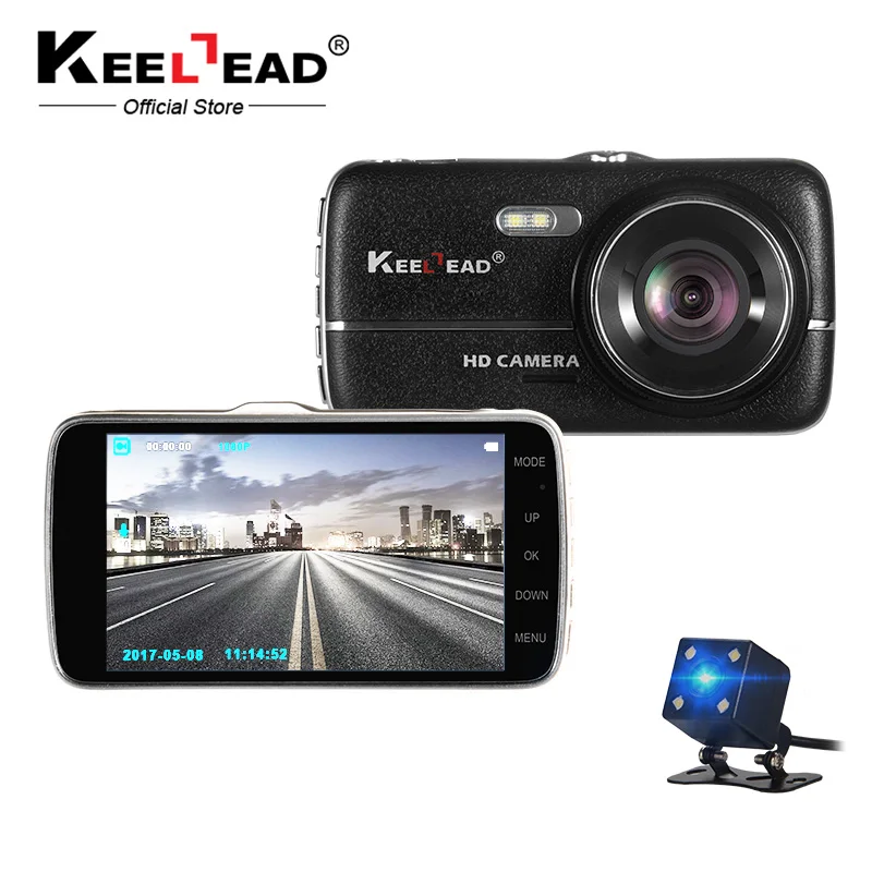 KEELEAD видеорегистратор 1080P Автомобильная DVR камера цифровой ADAS LDWS для транспорта с