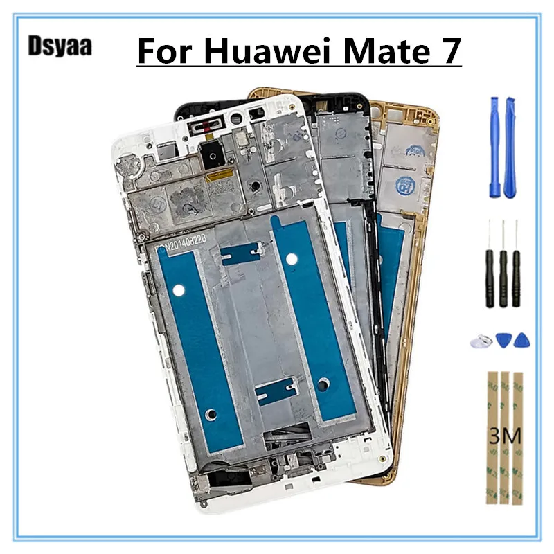 6 0 дюймовая средняя рамка для Huawei Ascend Mate 7 Mate7 MT7 Корпус задняя крышка Быстрая