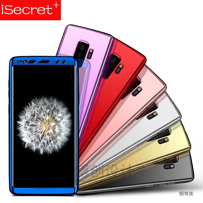 Роскошный зеркальный чехол для S10Samsung Galaxy S8Plus PC + защитный экран из закаленного